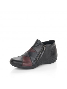 Bottines noires et rouges REMONTE