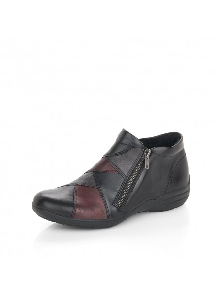 Bottines noires et rouges REMONTE