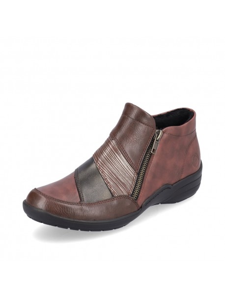 Bottines rouges et marron REMONTE