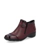 Bottines en cuir rouge RIEKER