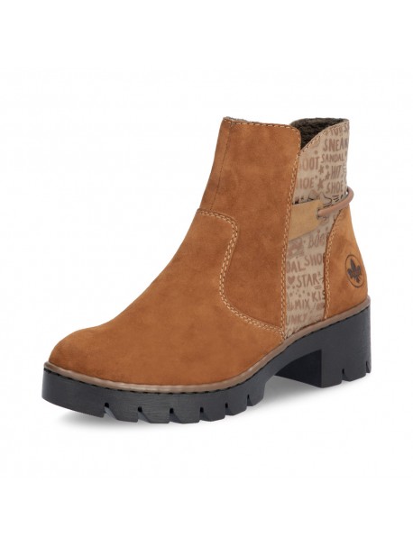 Bottines en daim marron RIEKER